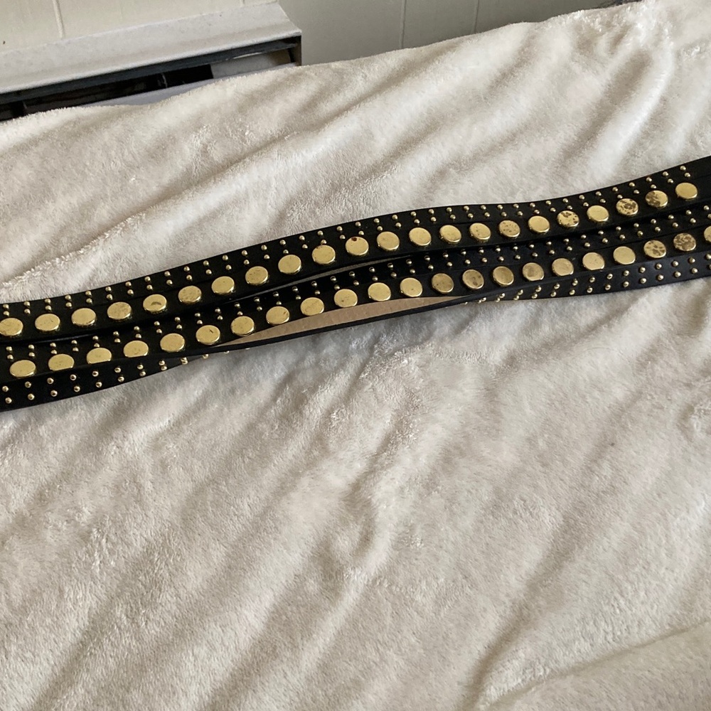 Torrid Black Belt with Gold Accents